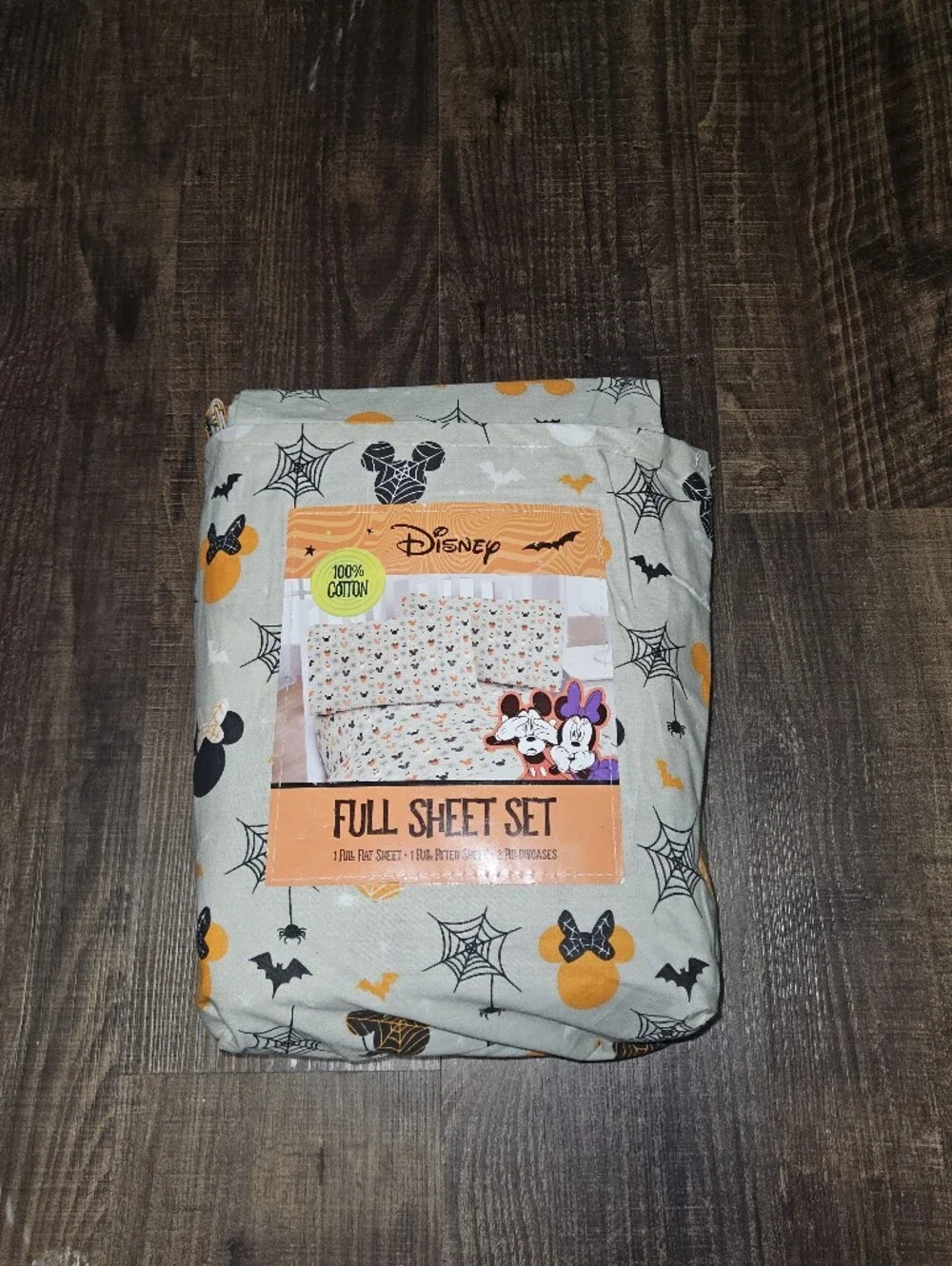 Disney Halloween Full Size Sheet Set Mickey Mouse